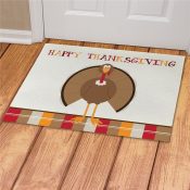 Happy Thanksgiving Turkey Doormat