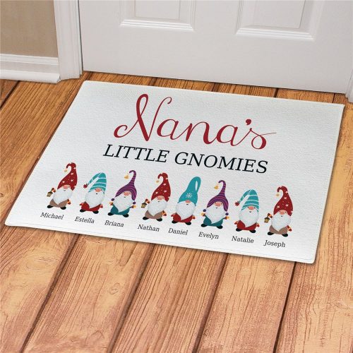 Personalized Little Gnomies Doormat