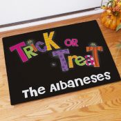 Trick or Treat Doormat