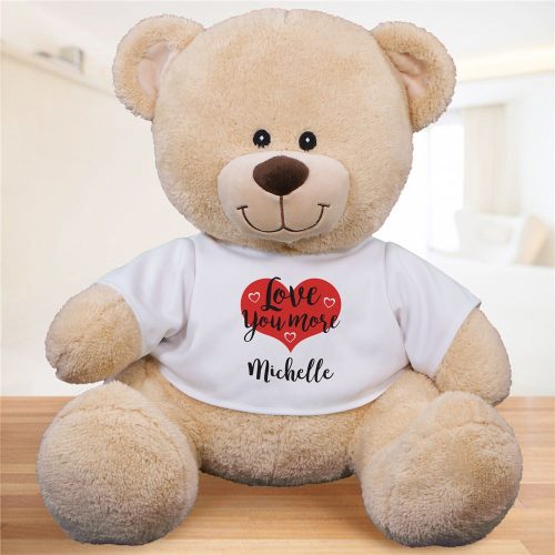 Personalized Love You More Sherman Bear