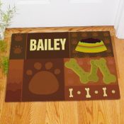 Personalized Paw Print Doggy Doormat