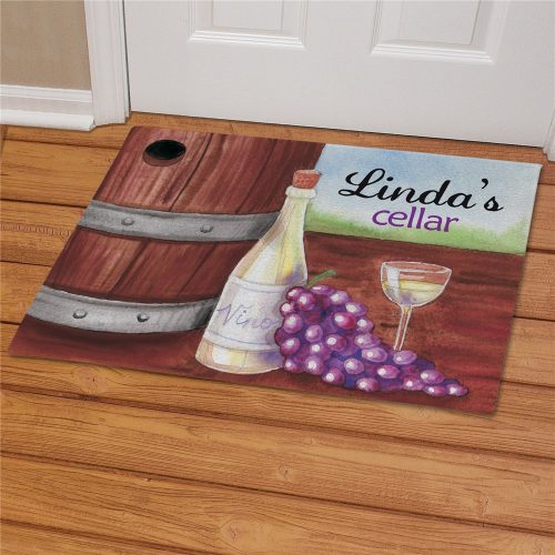 Personalized My Wine Cellar Doormat