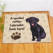 Black Lab Doormat
