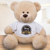 Personalized Class of Round seal with banner 11" Plush Sherman Bear