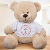 God Bless Personalized Teddy Bear - Pink Design