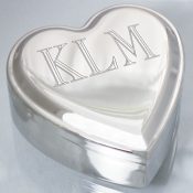Single Name Heart Jewelry Box