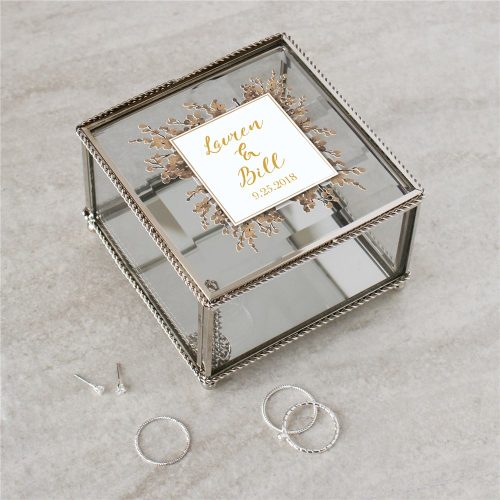 Personalized Couples Jewelry Box