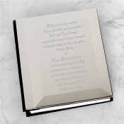 Wedding Invitation Personalized Silver Album