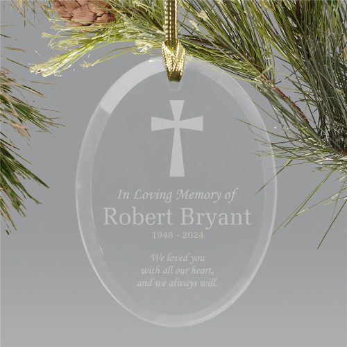 Remembering Glass Ornament