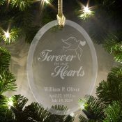 Forever In Our Hearts Oval RemembranceOrnament