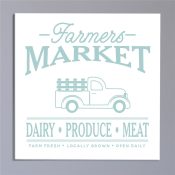 Farmers Market Truck Non-Personalized Canvas
