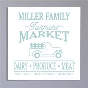 Farmers Market Truck Canvas