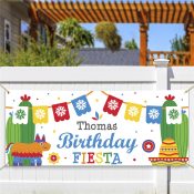 Personalized Birthday Fiesta Banner