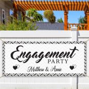 Personalized Engagement Party Banner
