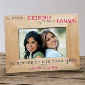 Personalized No Better Friend Wood Frame