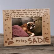 Dog Memorial Picture Frame - Have you a Dog in Heaven