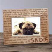 Engraved Til' the End Pet Memorial Frame