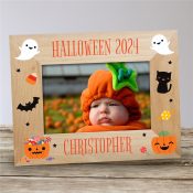 Personalized Halloween Wooden Picture Frame