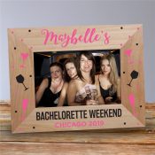 Personalized Bachelorette Weekend Wood Frame