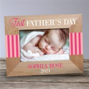 Personalized First Father's Day Picture Frame