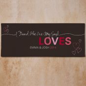 Personalized Romantic Couples Wall Canvas