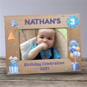 Personalized Birthday Celebration Wood Frame