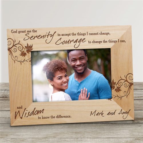 Serenity Prayer Engraved Frame Picture