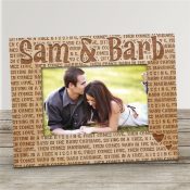 KISSING Wood Picture Frame