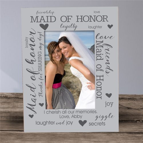 Personalized Maid of Honor Picture Frame