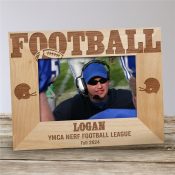 Football Wood Picture Frame