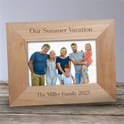 Our Vacation Wood Frame