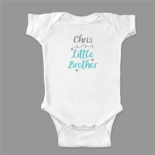 Little Brother/Little Sister Personalized Creeper