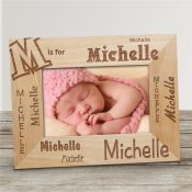 Custom Name Wood Frame