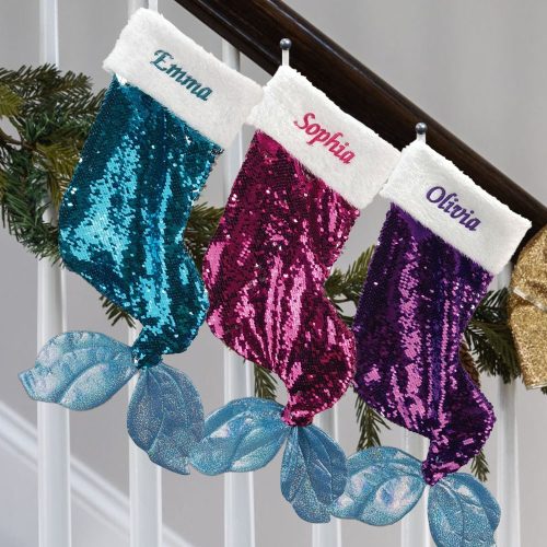 Personalized Sequin Mermaid Stocking
