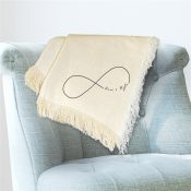 Embroidered Couples Throw