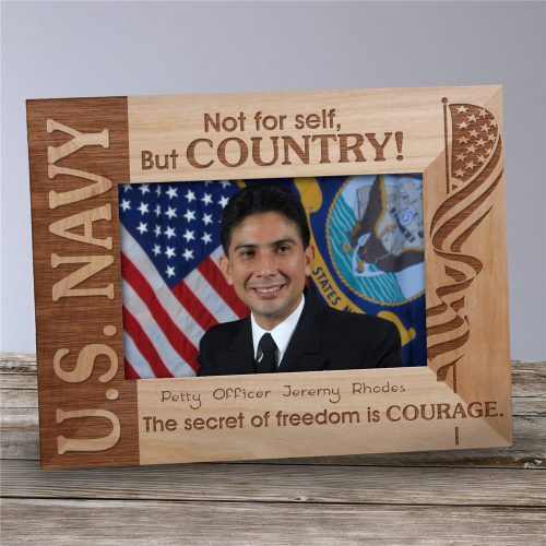 U.S. Navy Wood Picture Frame