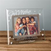 Godparent Glass Personalized Picture Frame