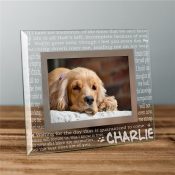 Engraved Memories Pet Memorial Glass Frame