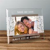 Always Kiss Me Goodnight Glass Frame