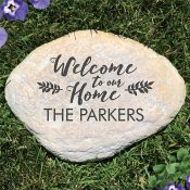 Engraved Welcome to Our Home Garden Stone