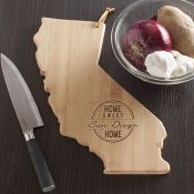 Personalized Home Sweet Home California State Cutting Board