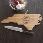 Personalized Home Sweet Home North Carolina Cutting Board