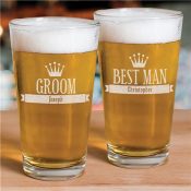 Engraved Groomsmen Glass
