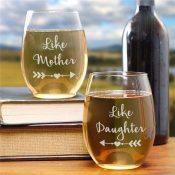 Engraved for Her Stemless Wine Glass Set