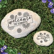 Engraved Welcome Garden Stone