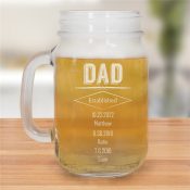 Engraved Dad Mason Jar