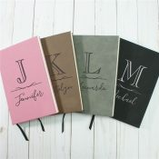 Personalized Elegant Initial And Name Leather Journal