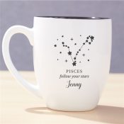 Engraved Follow Your Stars Zodiac Signs Bistro Mug