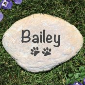 Engraved Pet Name Garden Stone