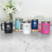 Engraved Class Of Graduation Insulated Mug